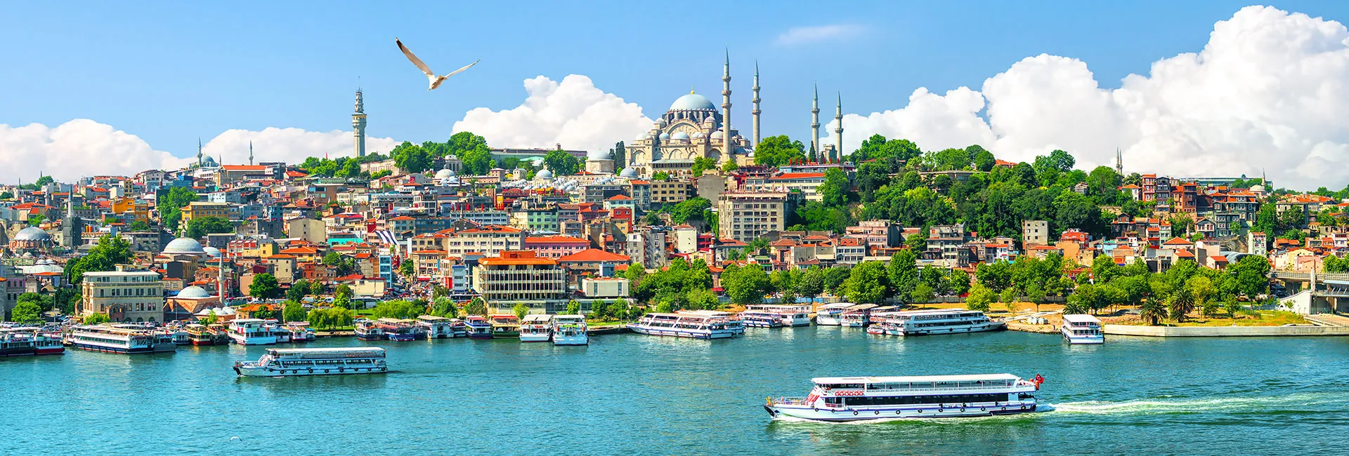 Panorama Blick einer Stadtreise nach Istanbul
