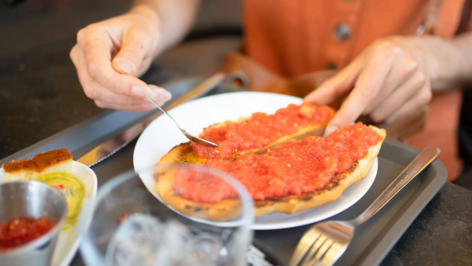 Tomatenbrot in Barcelona