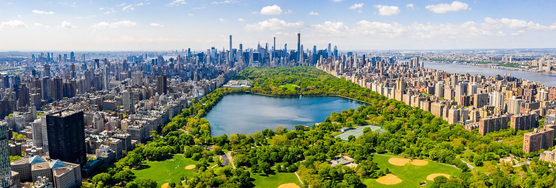 Panorama Blick einer Stadtreise nach New York