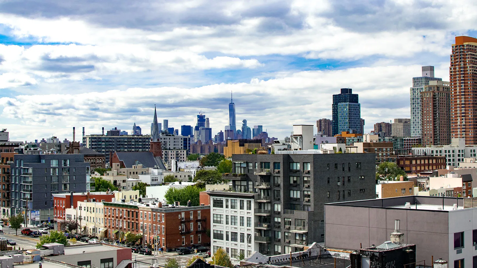 Aussicht auf die Straßen von Queens in New York