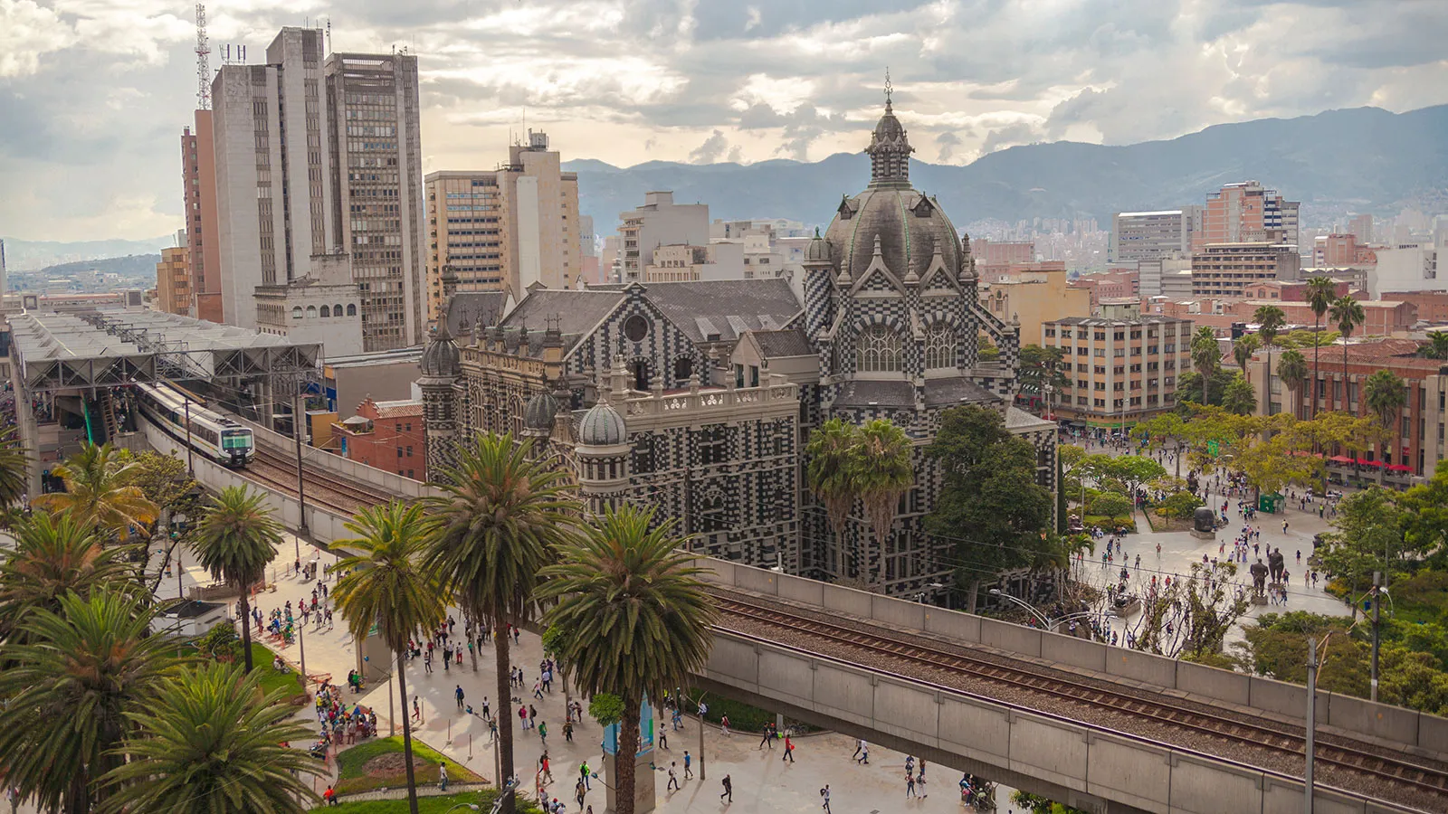 Innenstadt von Medellin in Kolumbien