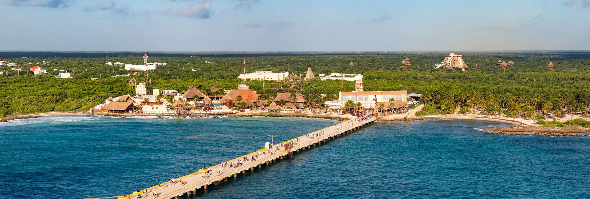 Panorama der Küste Mexikos