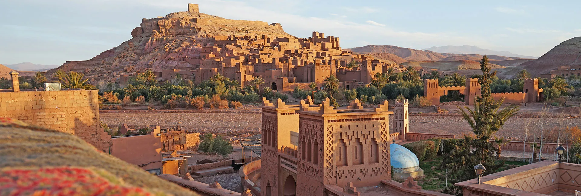 Sonnenuntergang während einer trendtours Marokko Reise