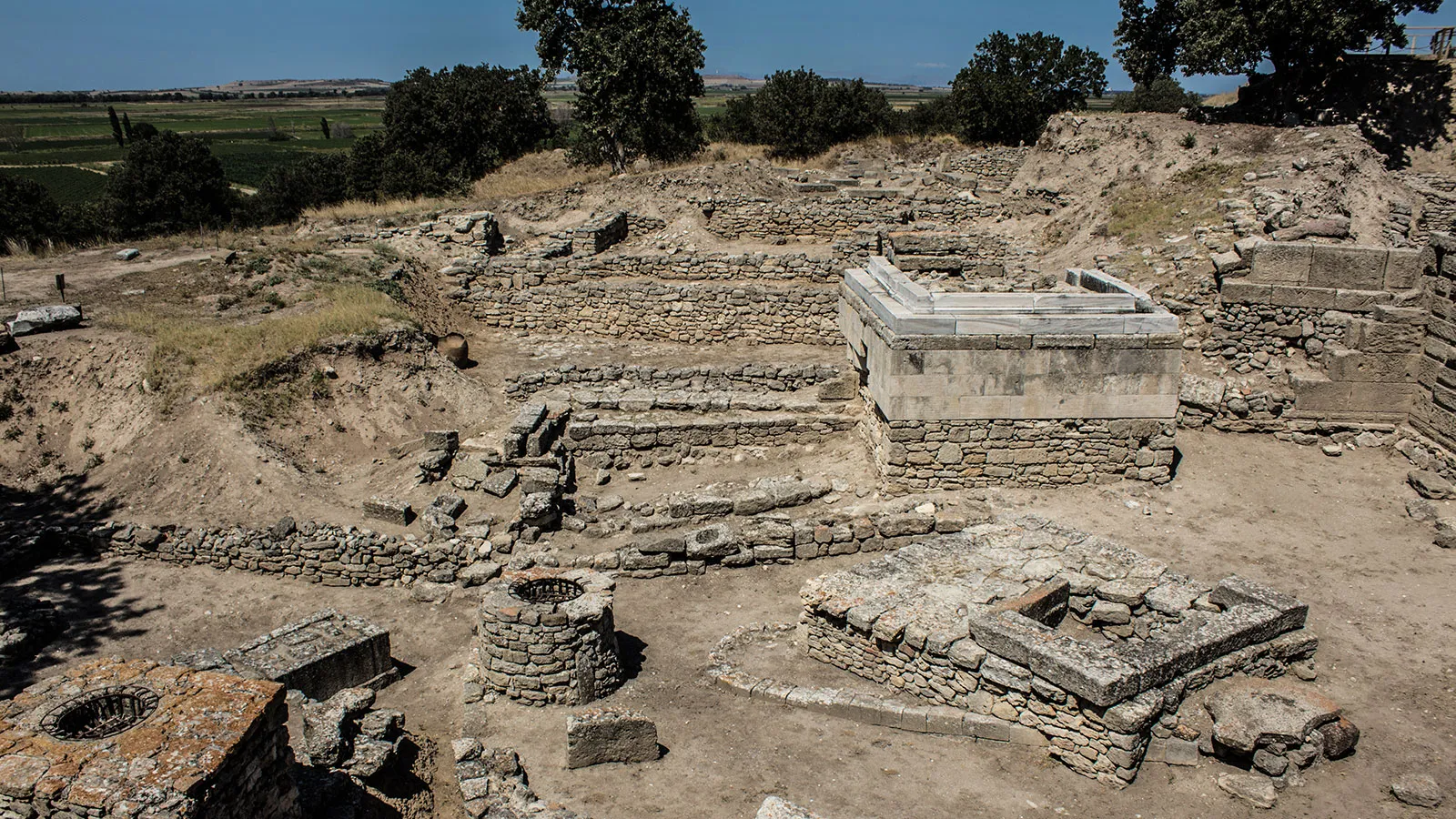 ruinen von troja in der tuerkei