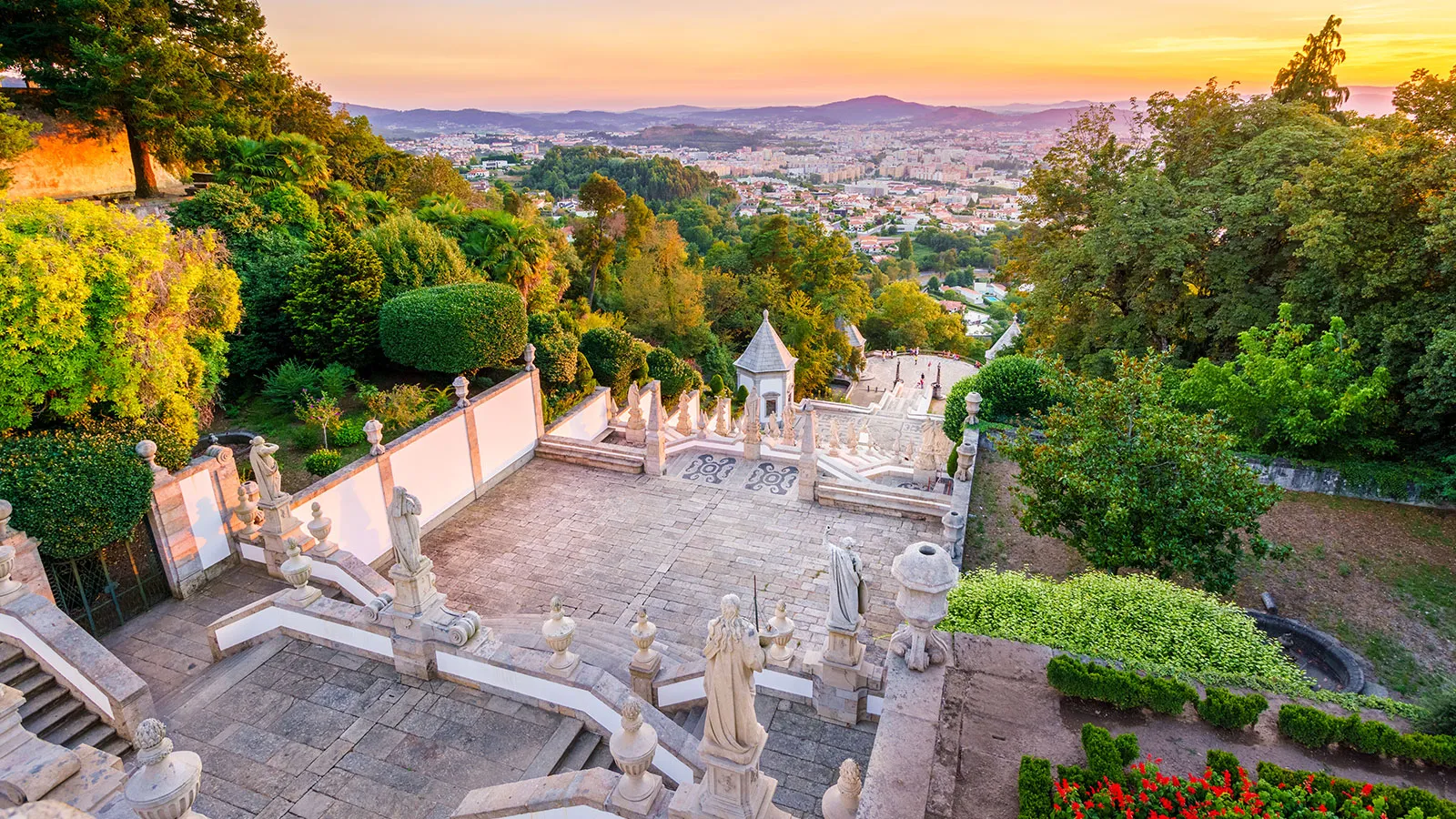 Aussicht auf Braga von Bom Jesus do Monte