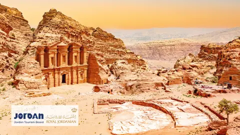 Kloster in Petra während einer trendtours Jordanien Reise-placeholder