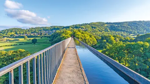 Treidelpfad entlang der Fahrrinne des Pontcysyllte Aquädukt-placeholder